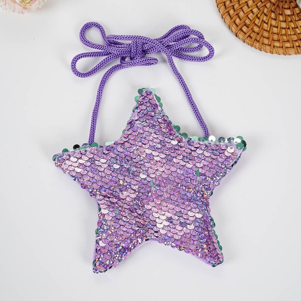 New Shiny Sequins Coin Purse Mini Cute Princess Student Purse Pouch Decorative Children Crossbody Bag Kids Gift