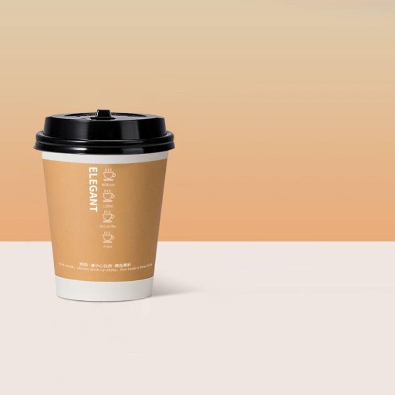 Ming Ling Disposable Paper Cups with Lids
