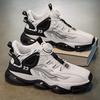 Rotating button winter new shock-absorbing running sneakers soft-soled casual dad trendy shoes