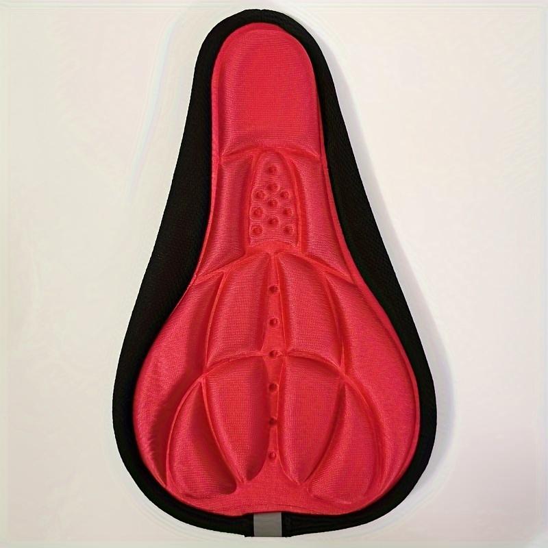 1Pc Comfortable Bicycle Seat Cushion Cover Features A Shock-Absorbing And Breathable 3D Design, Ideal For Road And Mountain Bikes. It Is A Must-Have