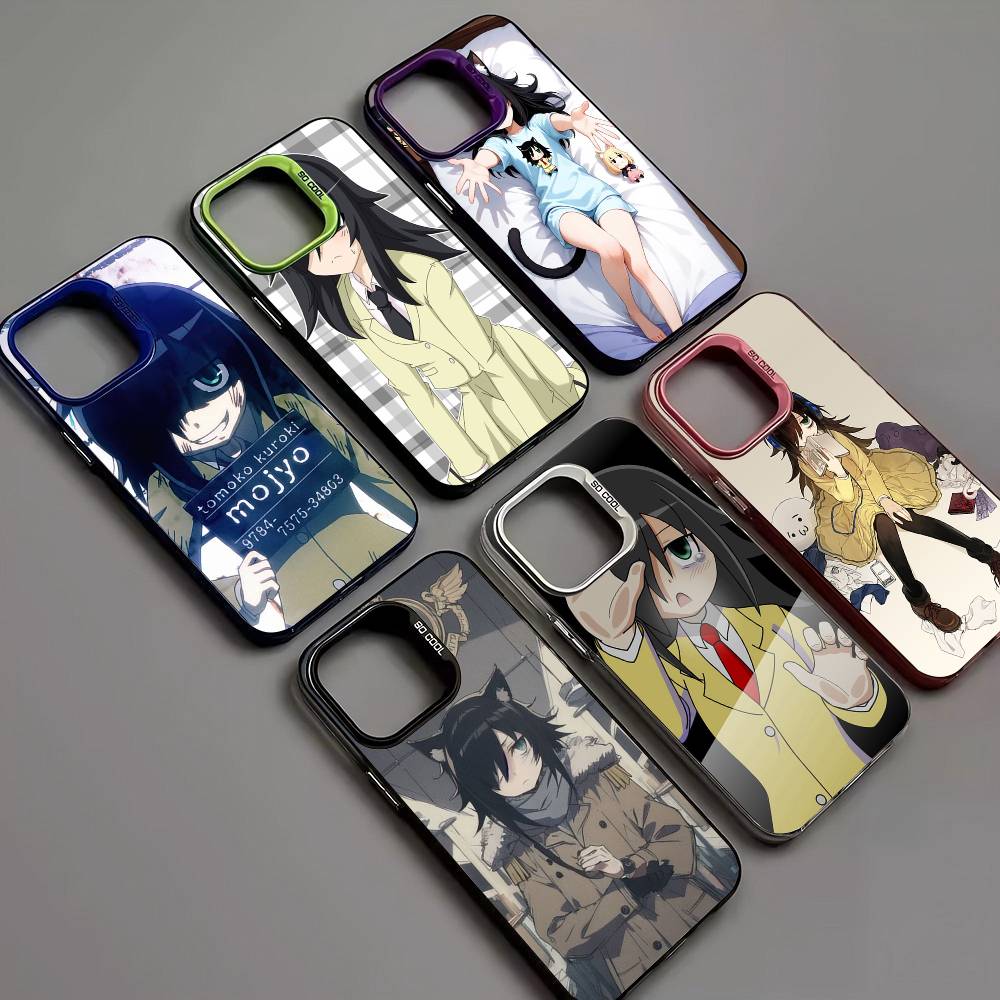 Watamote K-Kuroki T-Tomoko Phone Case For IPhone 16 15 14 13 12 11 17 Pro MAX Plus Pro Matte Shockproof Cover