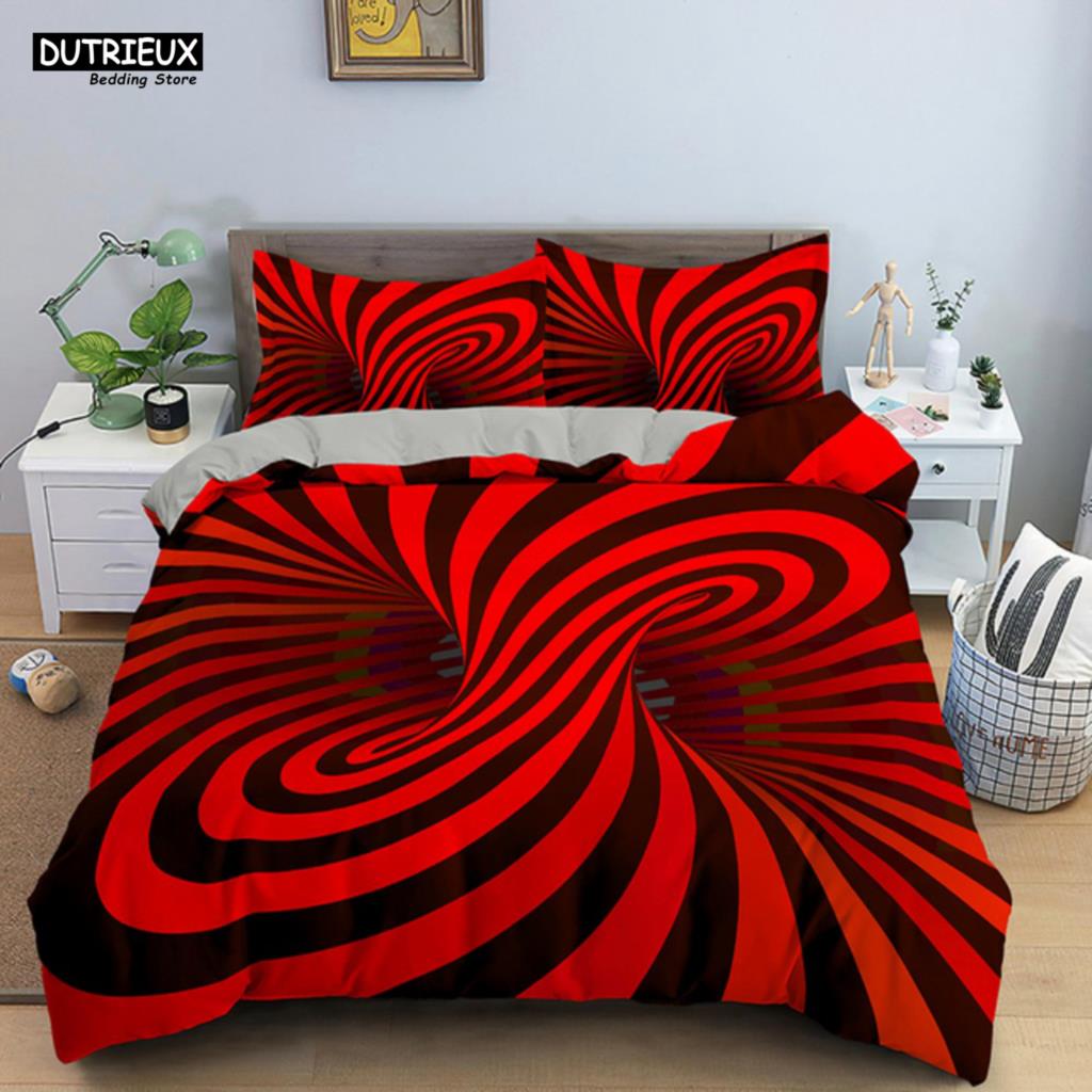 Psychedelic Digital Printing Bedding Set 3D Duvet Cover Set Microfiber Adults Women Single Queen King Twin Full Size Duvet Cover