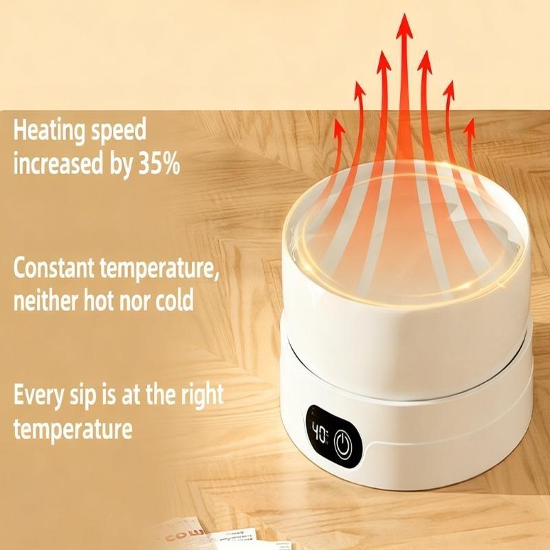 Electric Heated Pet Bowl-4 Temperature Settings Drinking Plate for Dogs,Cats,and Small Animals,Thermal Water Bowl for Puppies,Ki