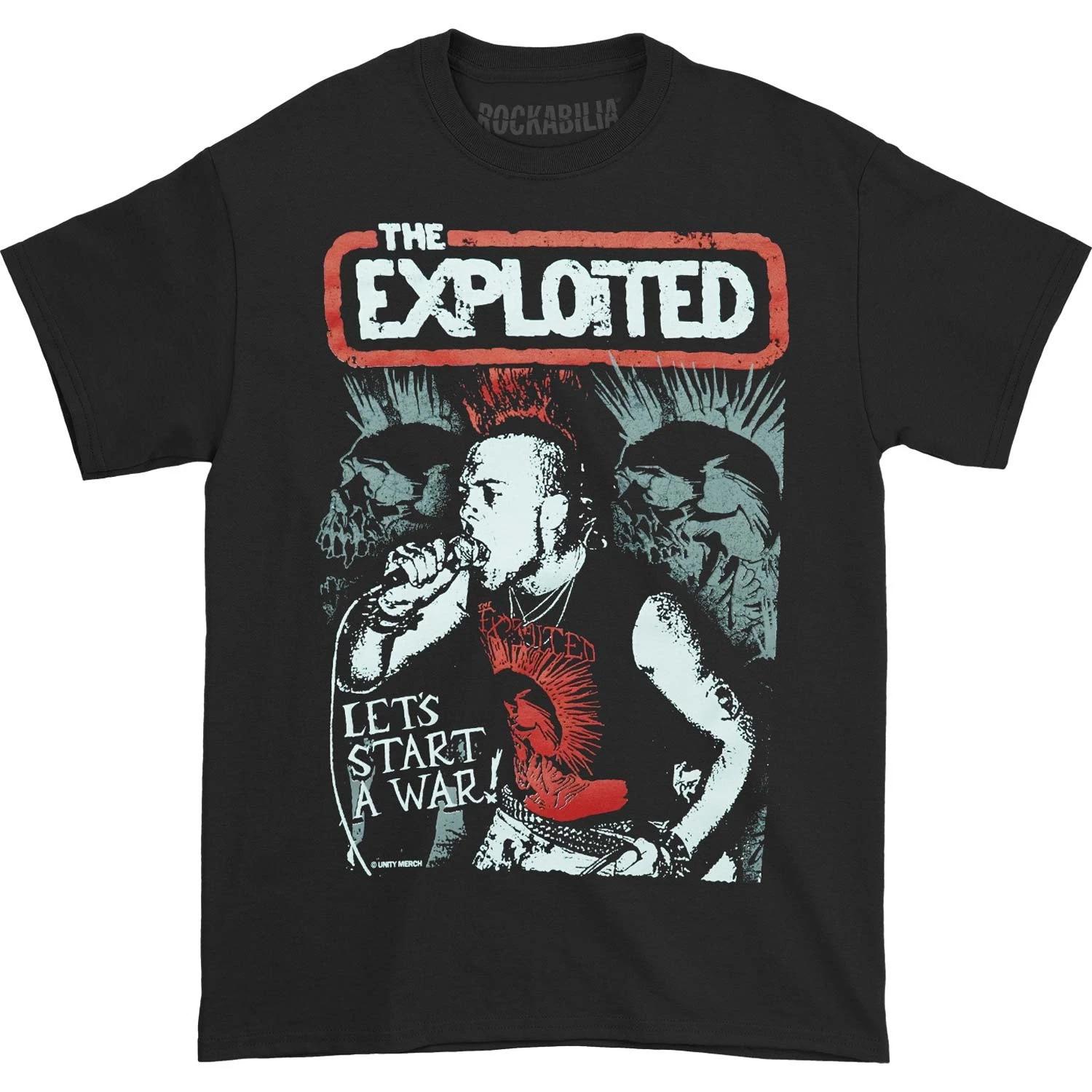 Men s Exploited The Exploited - Start A War T-shirt XX-Large Black XXXL