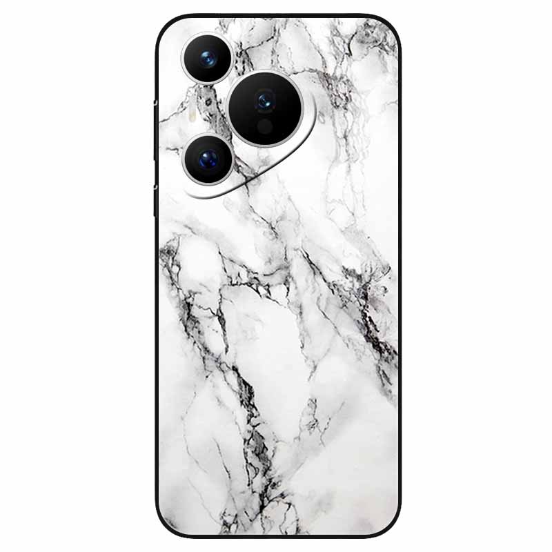 For Huawei Pura 70 / Pura70 Pro Case Soft Silicone Fashion Marble Shockproof Cover for Huawei Pura 70 Ultra P 70 Pro+ TPU Coque