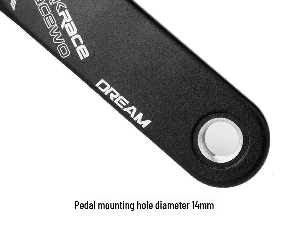 RACEWORK Hollow Mountain Bike Crankset with Single Chainring (32T/34T/36T/38T)