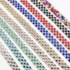 3 Yards Kristall Selbstklebende Strasssteine Aufkleber Mehrfarbig Kristall Motiv Strasssteine Verzierungen Band Diy Kleidung Schuhe Spitze