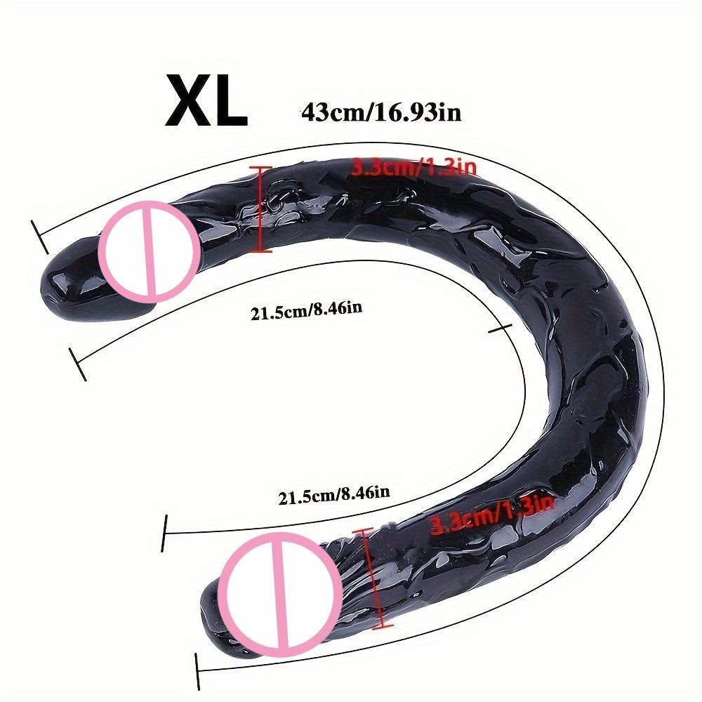 Soft Jelly Dildo Double Double Head Realistic Dildos Masturbation Toys Vaginal Anal Plug Orgasm Adult Sex Toys for Woman Men Gay