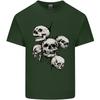 5 Skulls Demons Biker Gothic Heavy Metal Unisexs Light Cotton TShirt