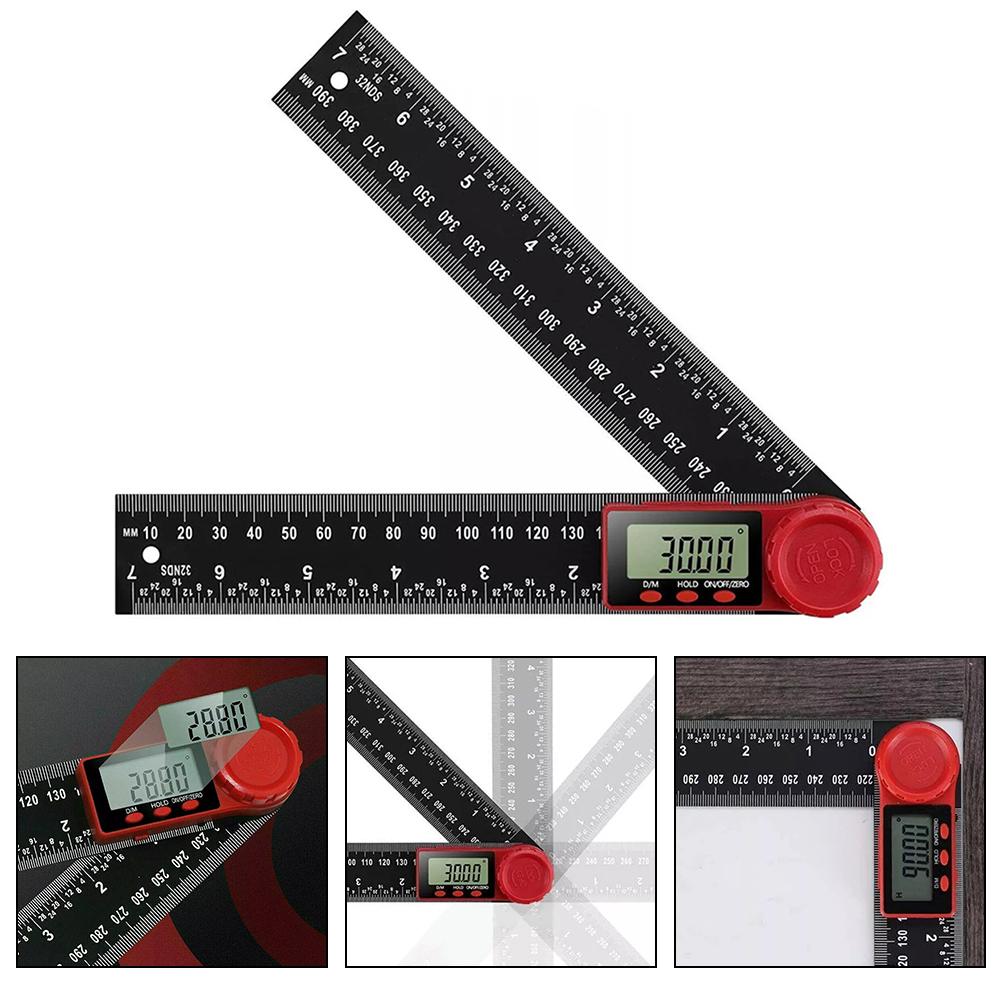 Angle Measurement Tool 200mm Protractor User-friendly Design Versatile Tool Lightweight And Sturdy Easy To Carry