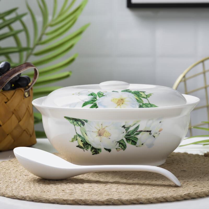 Autumn Rhyme Ceramic Covered Soup Pot