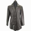 PLANTSTEM Genuine Lamb Leather Coat Brown Women's M Single Button Side Pockets