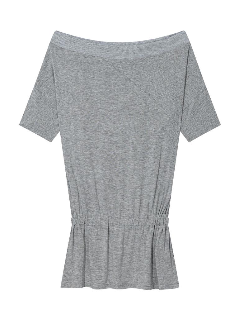 Eogeulliswedou Drape Band Off-Shoulder (Gray)