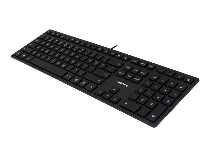 Clavier CHERRY KC 6000 Slim avec fil USB noir - commutateur à clé CHERRY SX