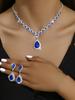 Bridal Crystal Jewelry Set: Versatile Necklace & Earrings