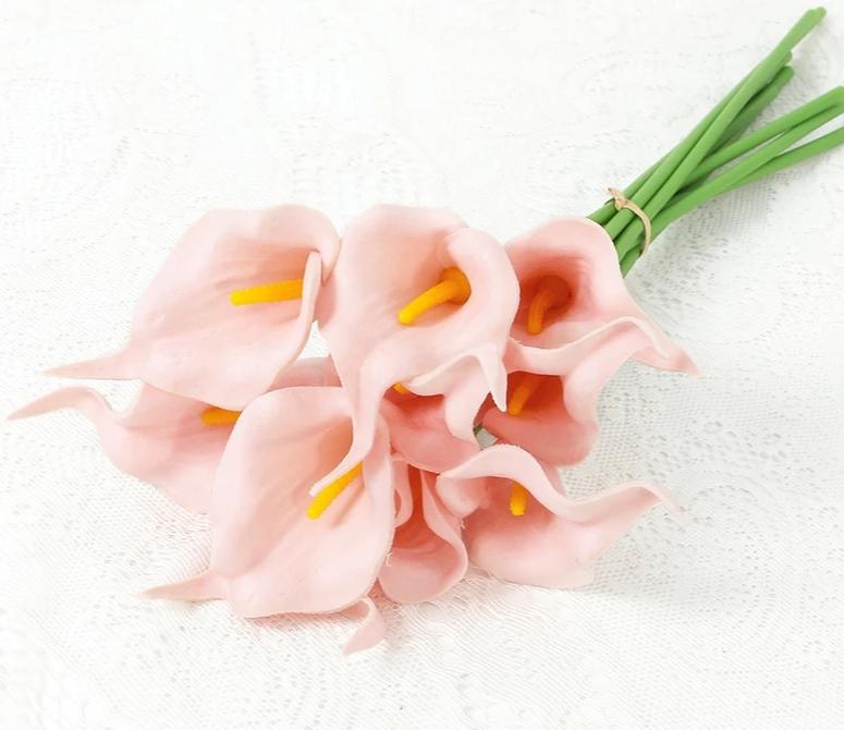PU Calla Lilie Simulationsblume Heimdekoration Floral Arte Set Dekoration Hochzeitsstrauß DIY