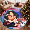 Billie Eilish Pattern Round Rug, Indoor/Outdoor Mat, for Picnic, Gameroom, Bedroom, Office, Living Room, Home Decor Carpet, Birthday Gift