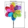 Multistyles Sparkly Insect Windmill Cartoon Colorful Rotating Wind Spinner Double Layered Pvc Standing Lawn Flower
