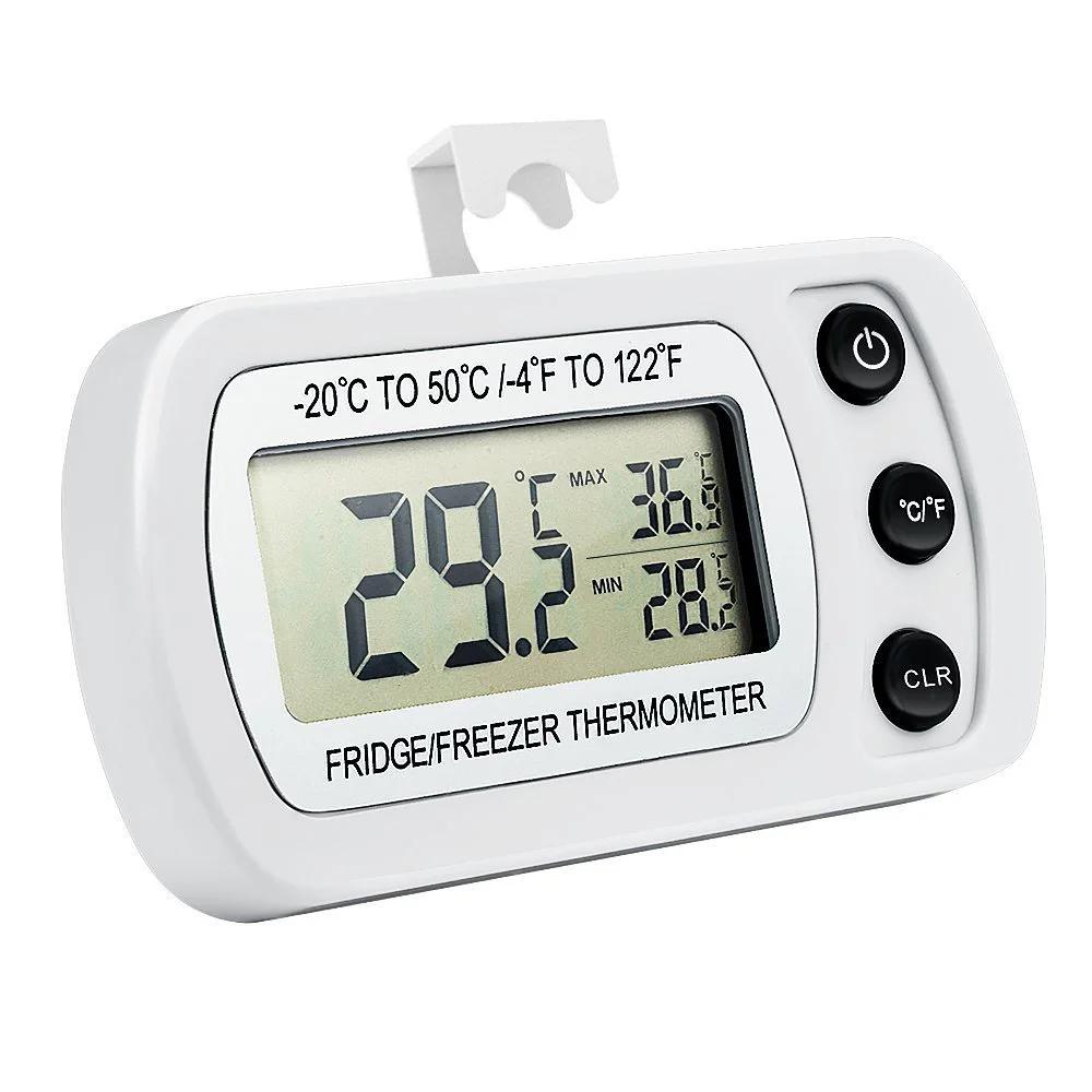 LCD Display Magnetic Refrigeration Refrigerator Hanging Freezer Thermometer Kitchen Tool Fridge Temperature Meter