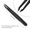 Precision Tweezers Set Premium Anti-Static Carbon Fiber ESD Tweezers Kit for Electronics Sodlering Jewelry Craft Lab