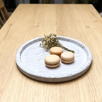 Rundes Dekotablett, Dessertteller Tischmittelstück, Holz Servieren Holz Badezimmer