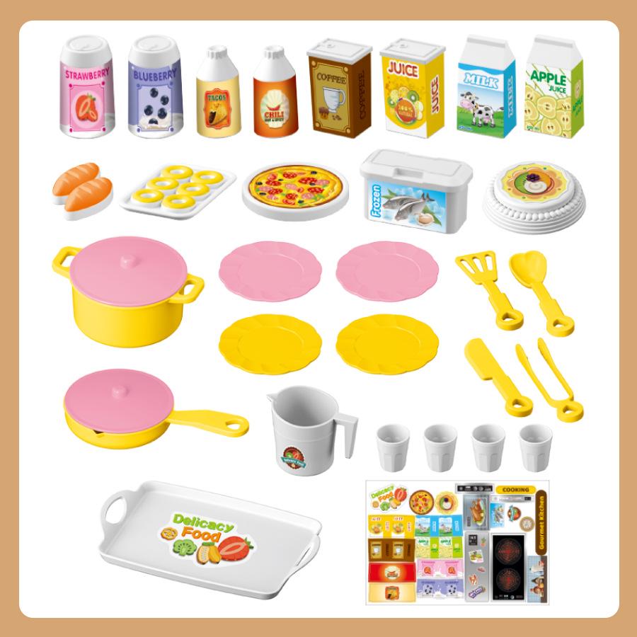 Kids' Mini Kitchen Play Set: Cooking Stove & Table for Girls