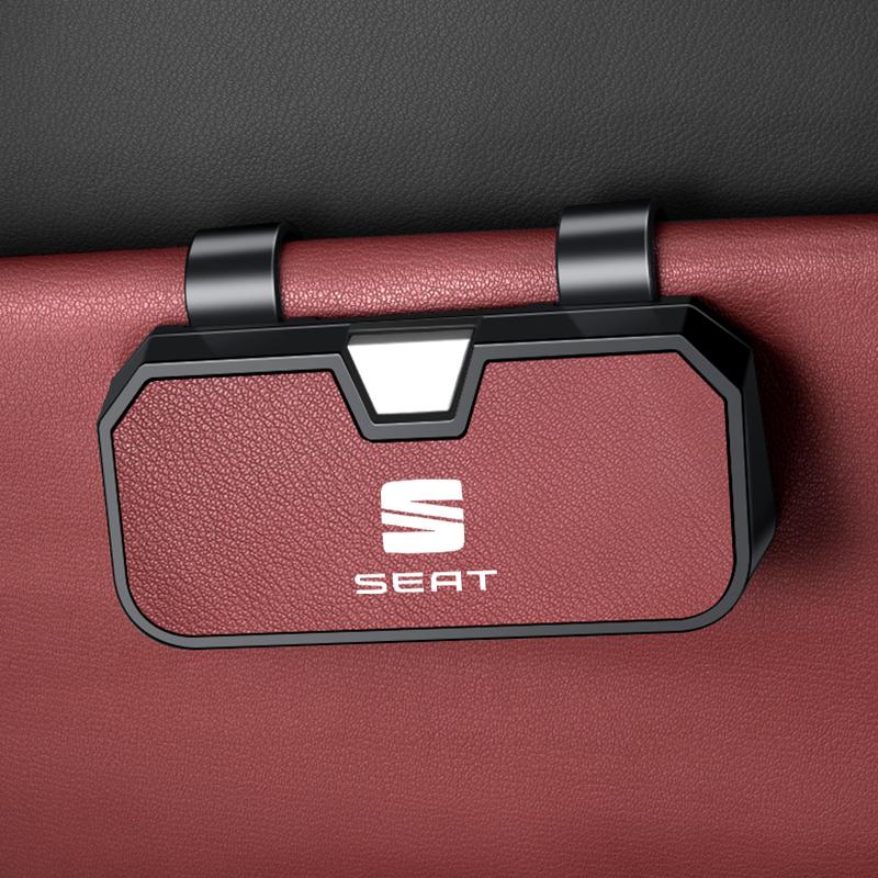 Módní pouzdro na sluneční brýle do auta Držák Klip pro uložení brýlí Pro Seat Leon 5F Mk3 Ibiza 6J Tarraco Arona Ateca Alhambra Příslušenství