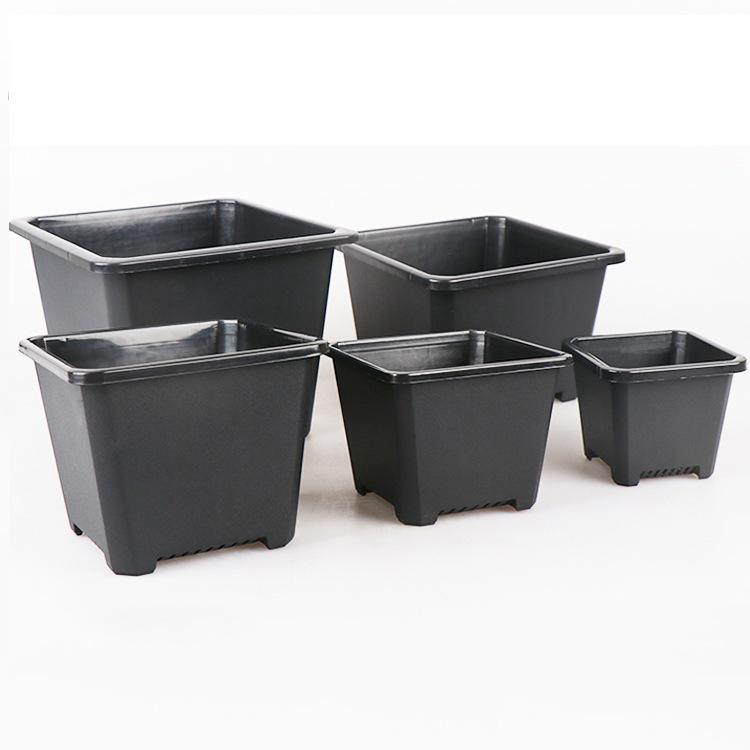 Thickened Black & White Square Bonsai and Succulent Pot