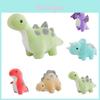 Adorável Brinquedo de Pelúcia Dinossauro T-rex Triceratops Para Crianças Macio Fofo Animal de Pelúcia Boneca