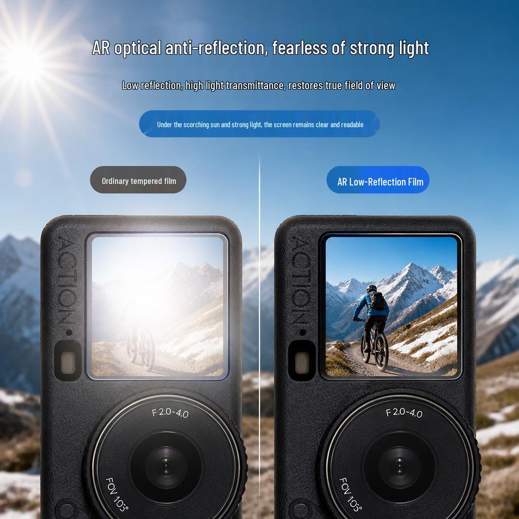 DJI Osmo Action 6 Tempered Glass Film - Explosion-proof & Anti-Fingerprint Protector