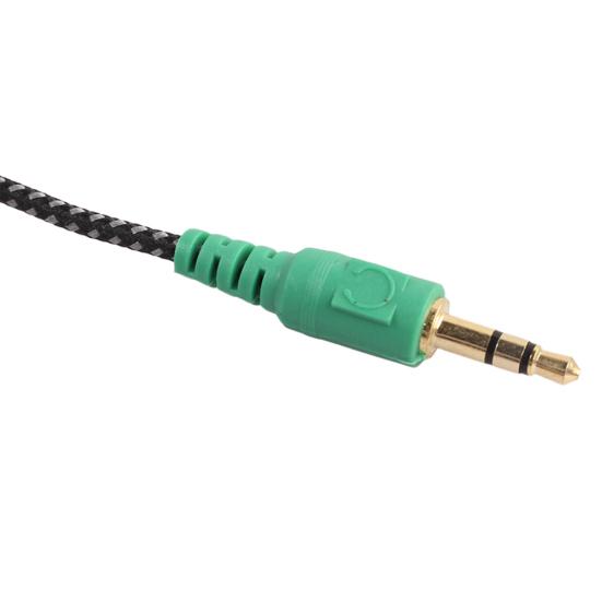 3.5mm 2 Male 1 Female Jack Plug to Audio Mic Headset Splitter Adapter
