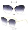 Women's Korean Style Cat Eye Sunglasses, UV Protection, Comfortable Metal Frame, High-End Feel, Polarized Lenses.