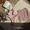 Women's 3 Piece New Glitter Mesh Bikini Set Sexy Halter Tie Triangle Swimsuit Sheer Mesh Mini Skirt Cover Up Summer Beach Swimwear