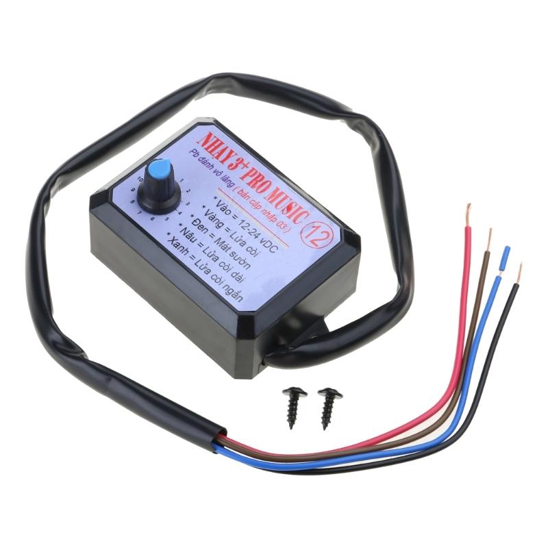 12 Sound Car Horn Controller Electric Horn Speaker 12V 24V Car Truck Air Horn Controller Automobile Speaker Horn