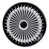 Set 4 Pezzi Copricerchi Auto 16 Pollici Eleganti Clip-On ABS R16 Sostituzione per la Maggior Parte di Auto Camion SUV
