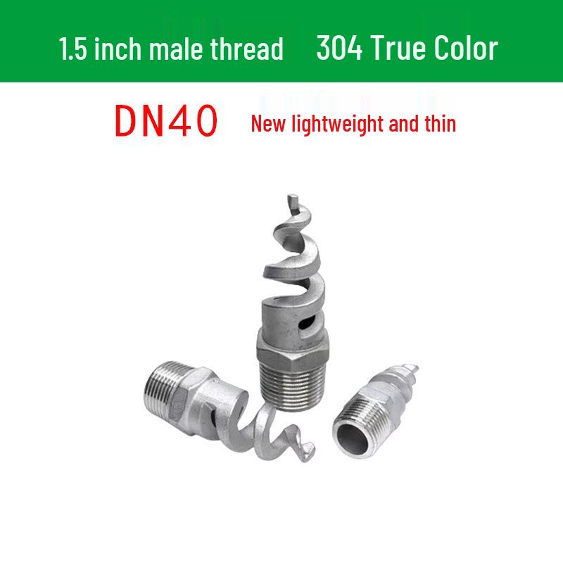 Stainless Steel Anti-Clog Spiral Spray Nozzle for Cooling Tower & Fire Protection