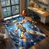 Akatsuki Organization Rug Carpet Large Area Rug Non Slip Washable Floor Mat for Gamer Room Decor
