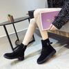 Fashion Booties Lace-up Black Warm Fleece-Lined Ankle Boots for Women Y2k High Quality Fashion 2025 Trend New Rock In Woman Short Shoes