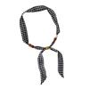 New Korean Version Versatile Polka Dot Beaded Narrow Silk Scarf Women's Summer Decoration Long Scarf Adjustable Fashion Accessories