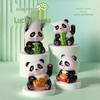 Fortune-Bringing Solar Panda Figurine: Nodding Home & Car Decoration