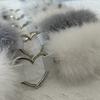 Girl Heart Furry Necklace Plush Neck Collar Detachable Warm Adjustable Exaggerated Collar Cosplay Costume