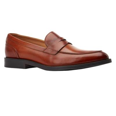 Mocasines Kennedy de cuero sin cordones para hombre