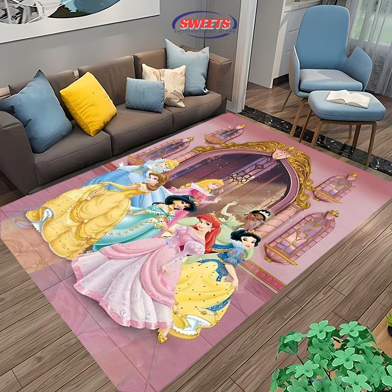 Various Styles Princess Feast: Collection Carpet Rugs for Bedroom Living Room Home Sofa Decor, Kids Play Non-Slip Mats Potdemiel