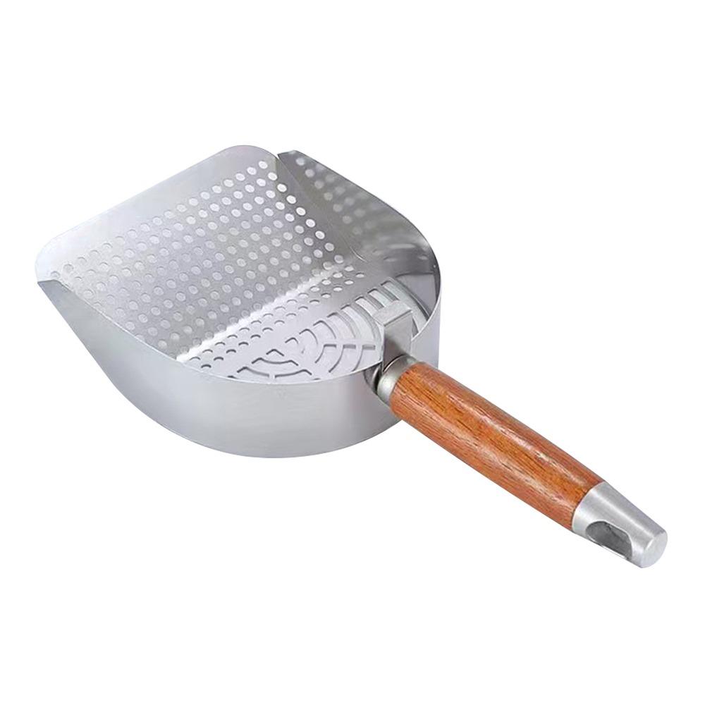 Anti-slip Cat Toilet Scoop with Wooden Handle Cat Poop Cleaning Tools  Pet Cleaning Tools