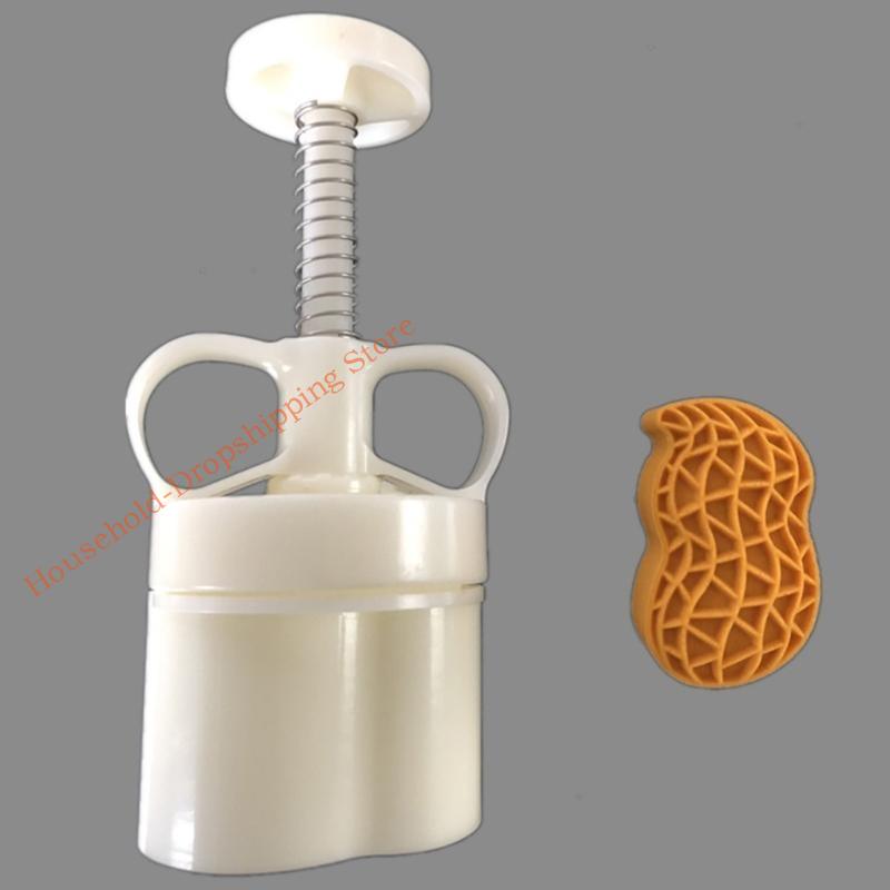85AD Mooncake Mold 50g Peanut Stamp Cake Cookie Mould Cutter Hand Pressure Baking Accessories Mid-Autumn Festival