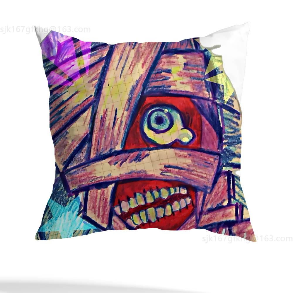 Game M-Mouthwashing pillow cover living room sofa cushion cover bedroom room bed pillow cover home decoration