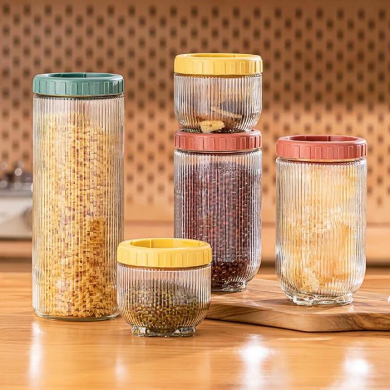 Leweishi Cat Paw Glass Storage Jar Set