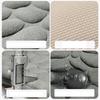 Badezimmermatte Anti-Rutsch Memory-Schaum Steine Matte Dick Grau