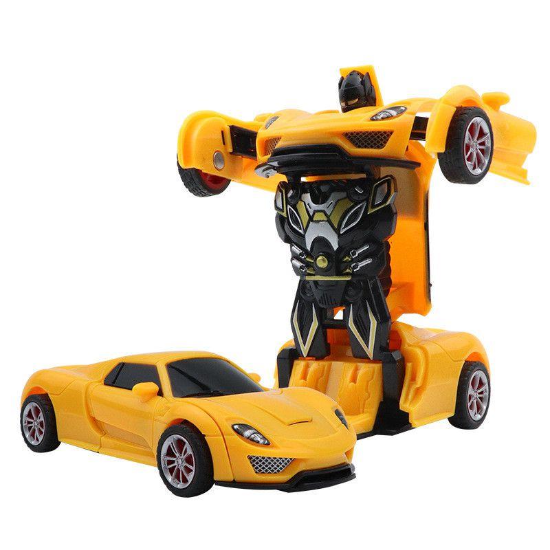 Educational 2in1 Deformation Car Toy No Battery Needed