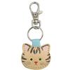 Fashion Cute Leather Cat Keychain Creative Leather Cute Leather Key Ring Cartoon Cute Cat Keychain